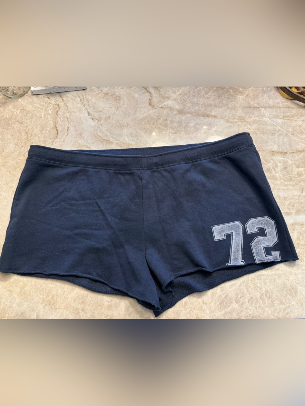 Hollister- Women’s Navy Lounge Shorts with '72' Accent